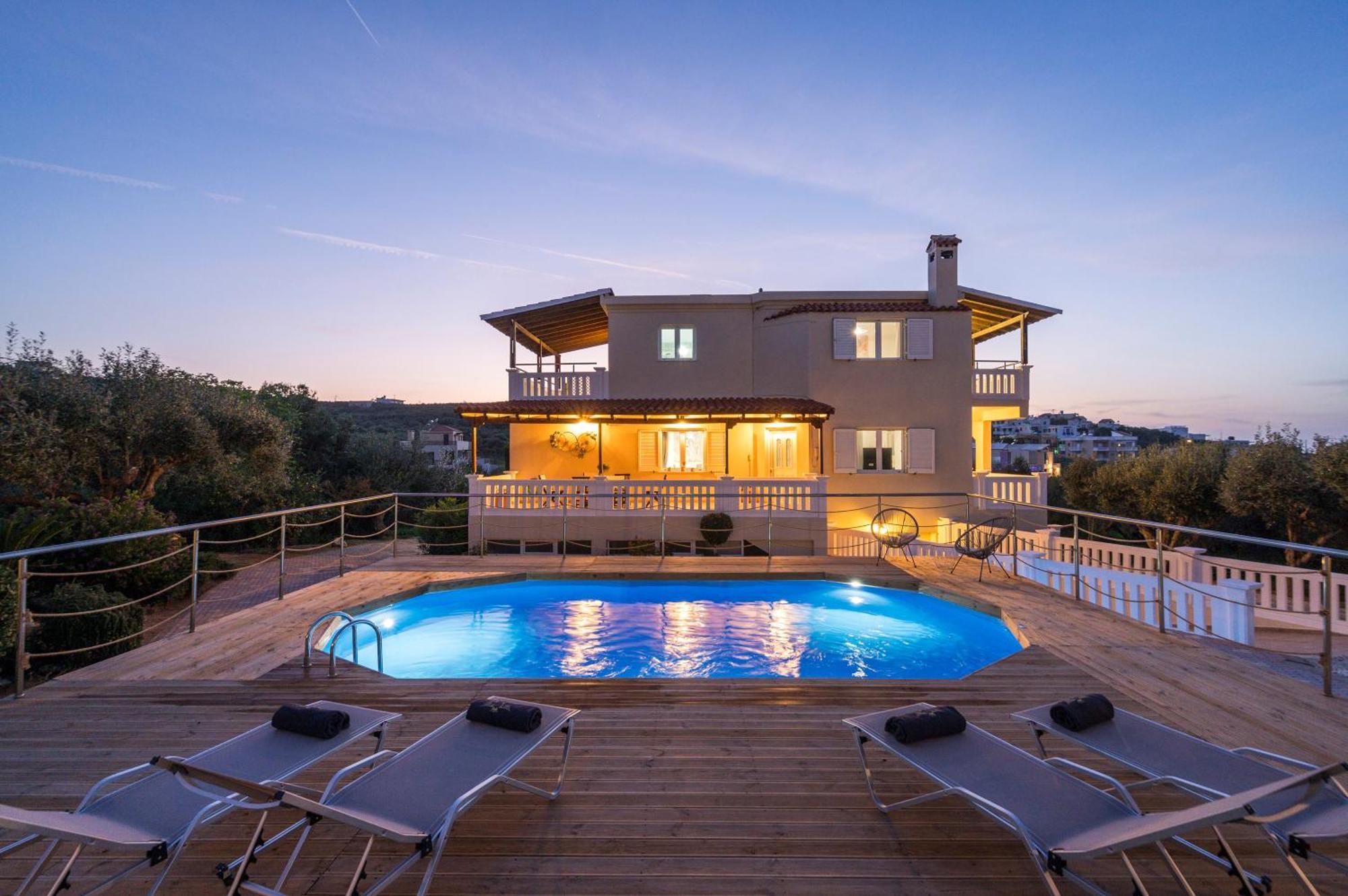 Casa De Philippe With Unique Seaview 2' From Beach Agia  Exteriör bild